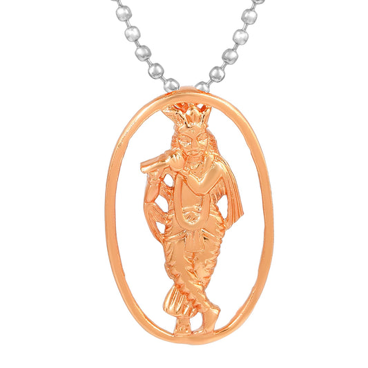 Pure Copper Krishna Pendant Hindu