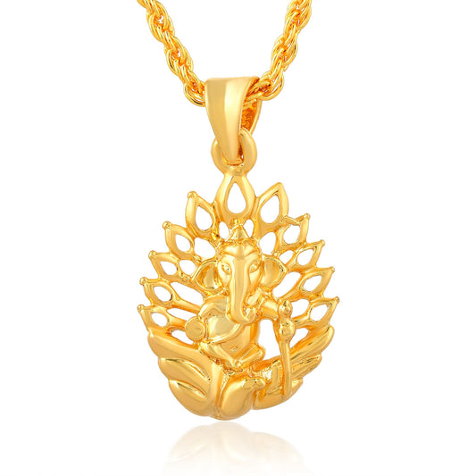 Goldplated Jwala Ganpati Ganesh Pendant