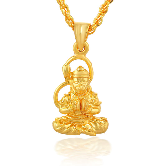 Goldplated KIRTAN Bajrang Bali Hanuman Pendant