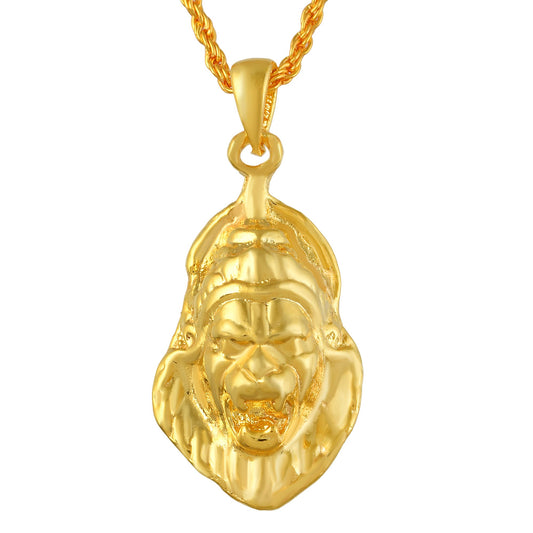 Micron Goldplated Narsimha Hindu Spiritual Pendant (PCSC5217)