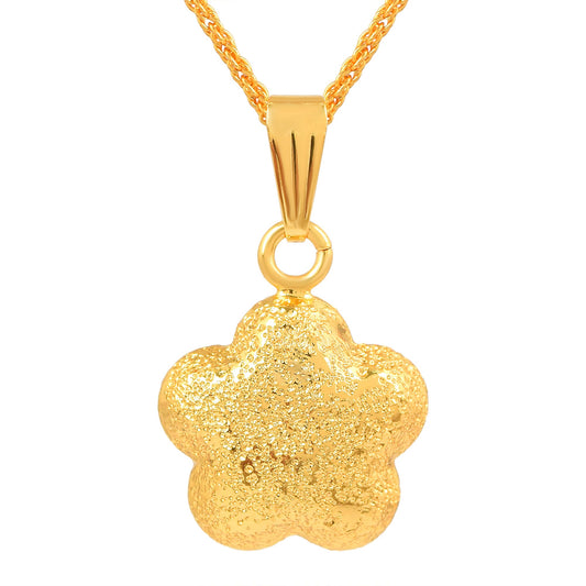 Brass Gold plated Solid Abstract design buff finish designer jewellery Fashion pendant