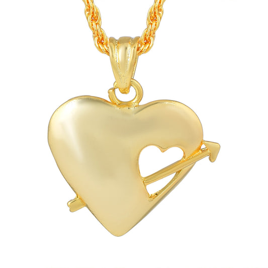 Brass Gold plated Cupid Heartshape Fashion Pendant