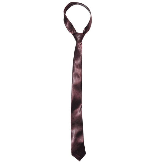 Satin Silk Brown colour Necktie Men Clothing accessory