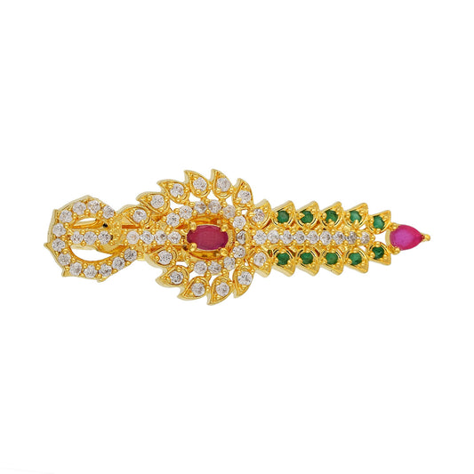 Brass Goldplated Women Sareepin Dupattapin Brooch Women