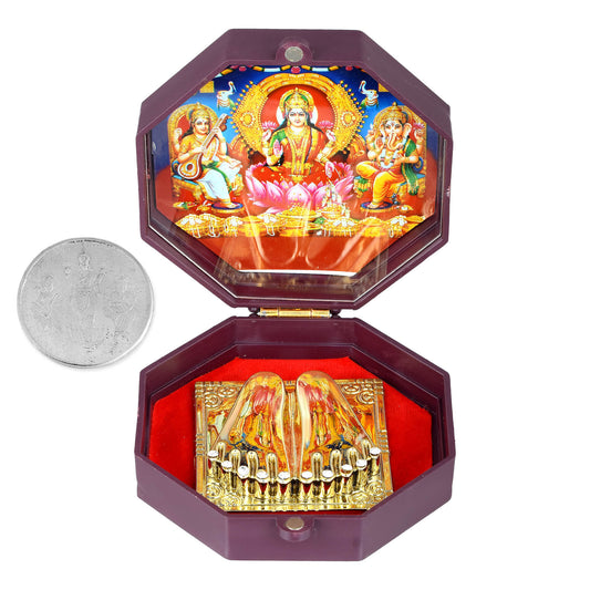 Openable Lakshmi Ganesh Stand Diwali Home Decor Diwali Gift Box (STKL7764)