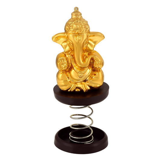 Brass Ganpati Ganesh Car Stand Murti Car Decor