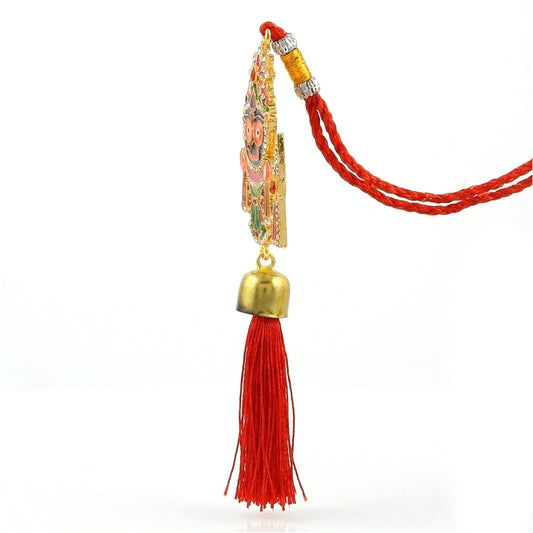 Lord Jagannath Wall & Car Hanging – Long Colorful Tassel (STKL7821-JAGANNATH)