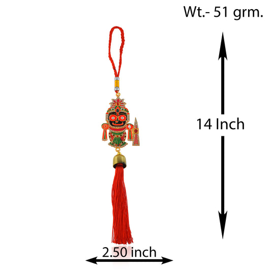 Lord Jagannath Wall & Car Hanging – Long Colorful Tassel (STKL7821-JAGANNATH)